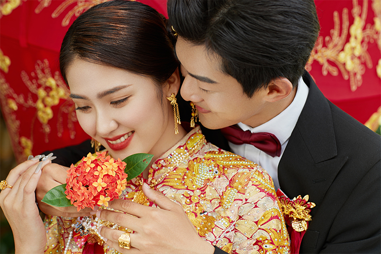 真的甜！甜蜜又高级的中式婚纱照